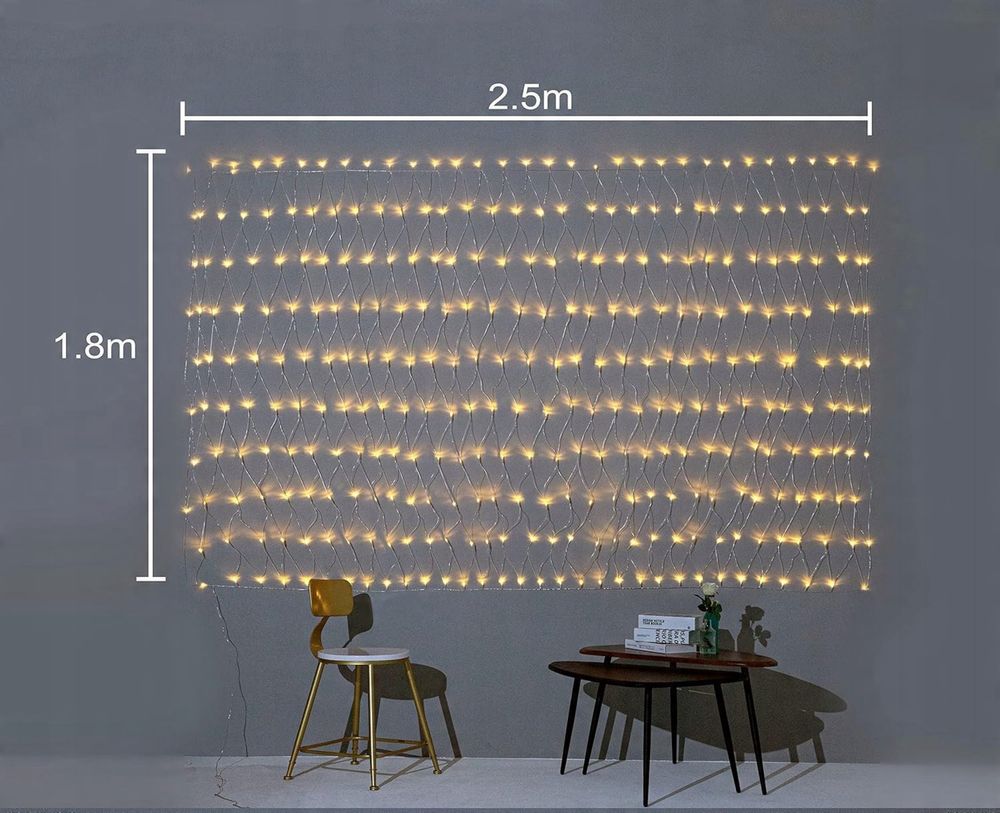 Zestaw 320 dekoracyjnych lampek LED na Boże Narodzenie / wesela