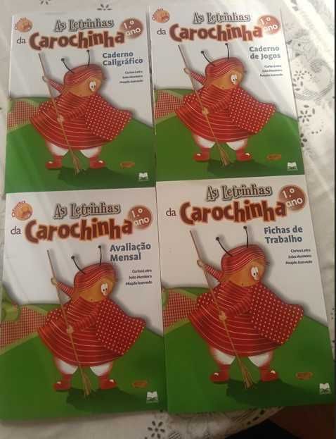 Coleção as Letrinhas da Carochinha - 4 manuais- 1º ano