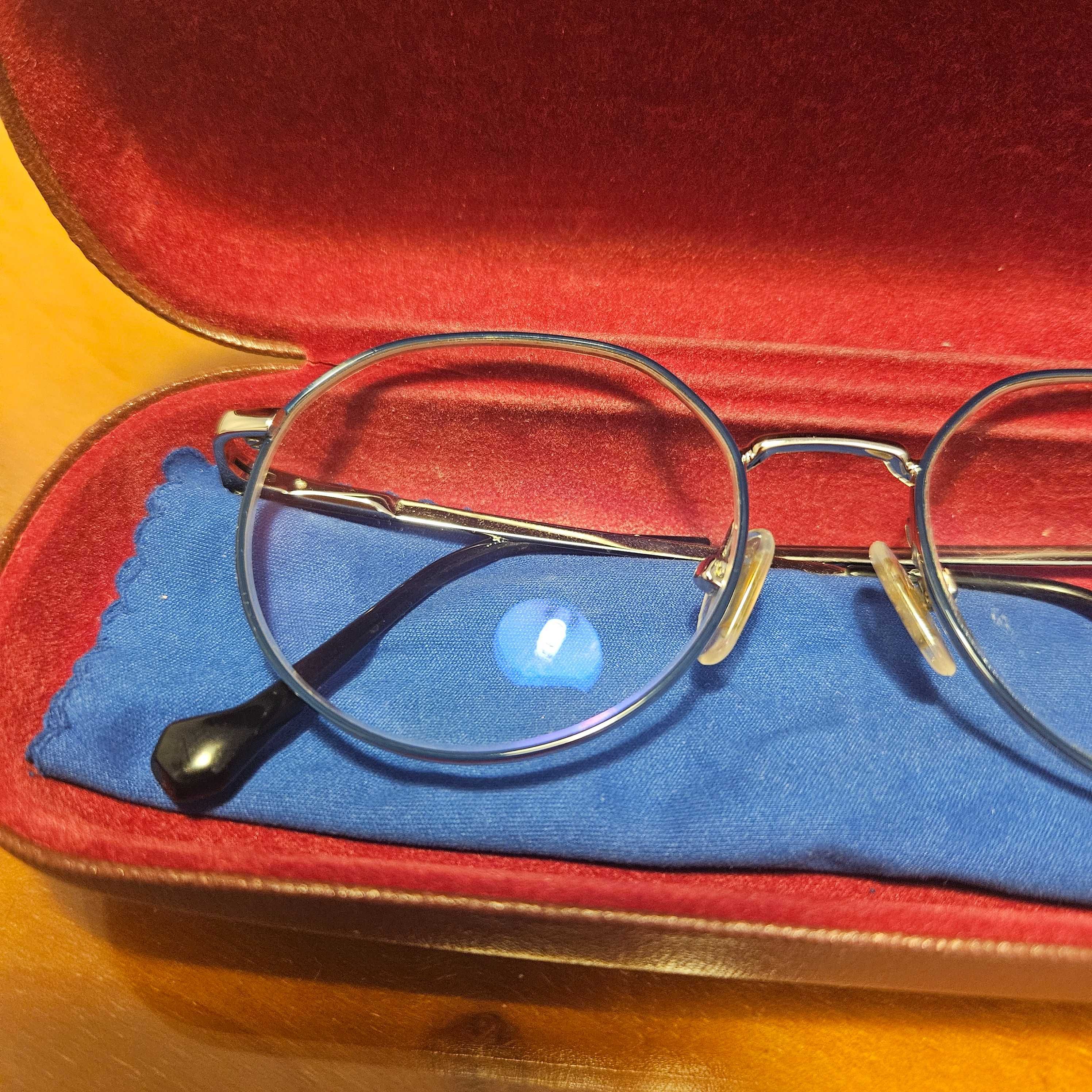 Okulary korekcyjne soczewki blue control do dali -0,25 -0,50 vintage