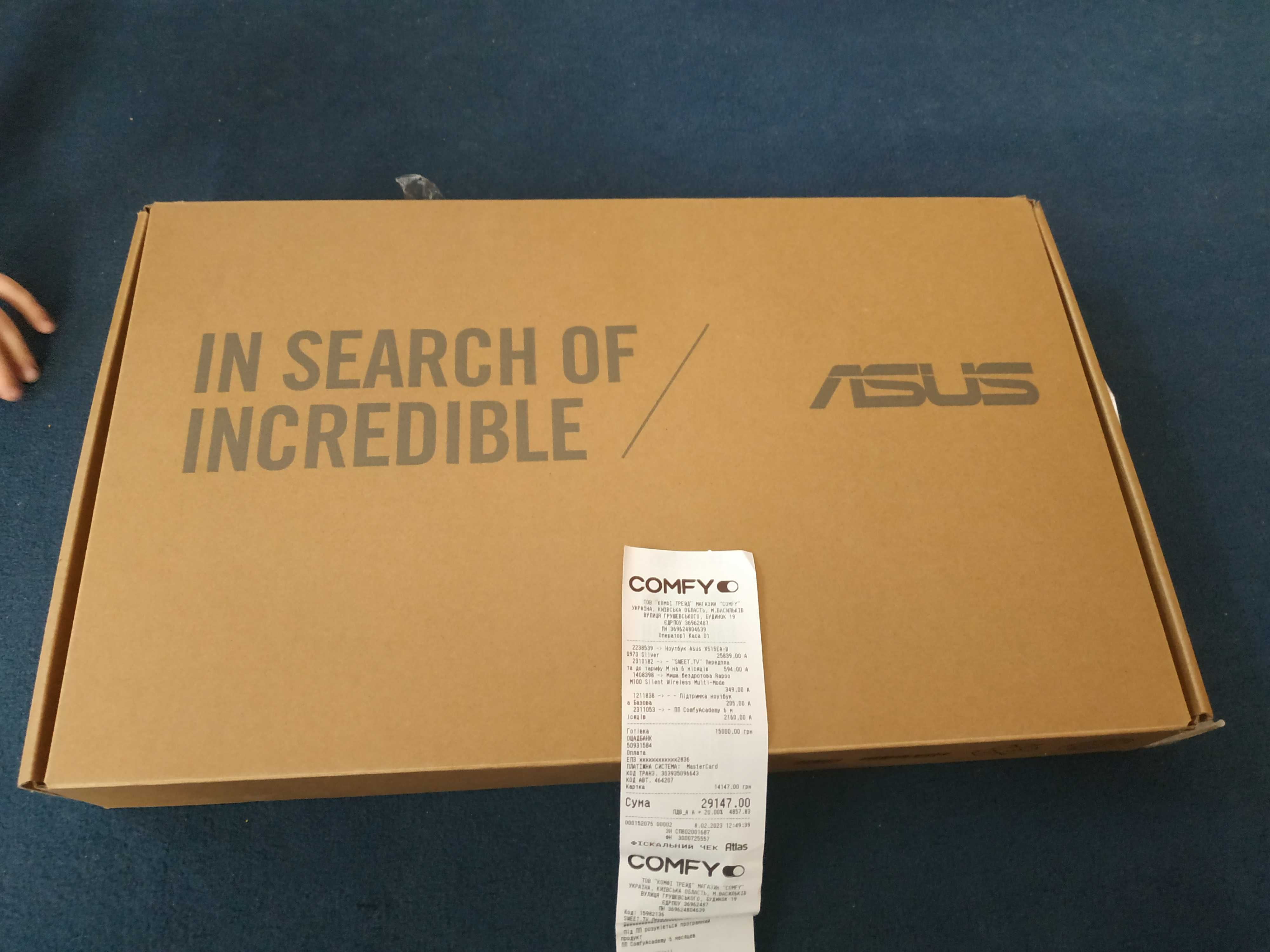 Ноутбук ASUS Laptop X515EA-BQ970 Transparent Silver (90NB0TY2-M01VV0)