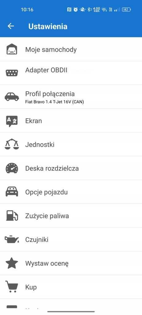 interfejs daignostyczny OBD2 BLUETOOTH anroid iOS WINDOWS polski test