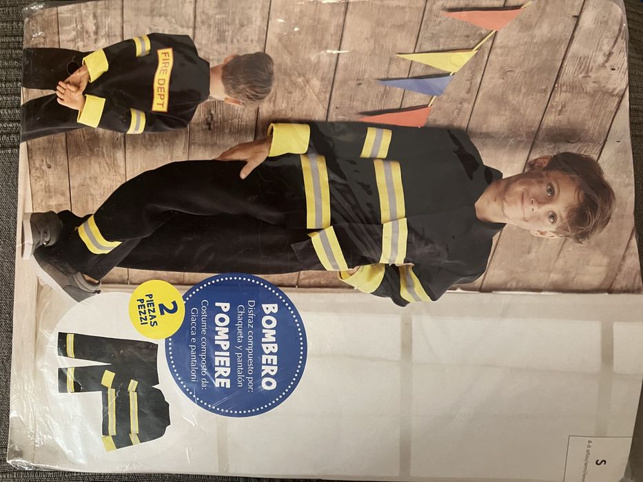 Disfarce Crianca Bombeiro