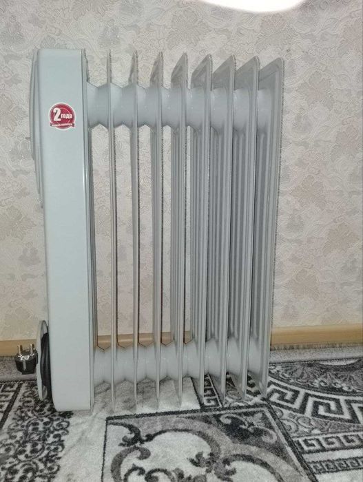 Масляный радиатор обогреватель saturn st-oh1258 серый