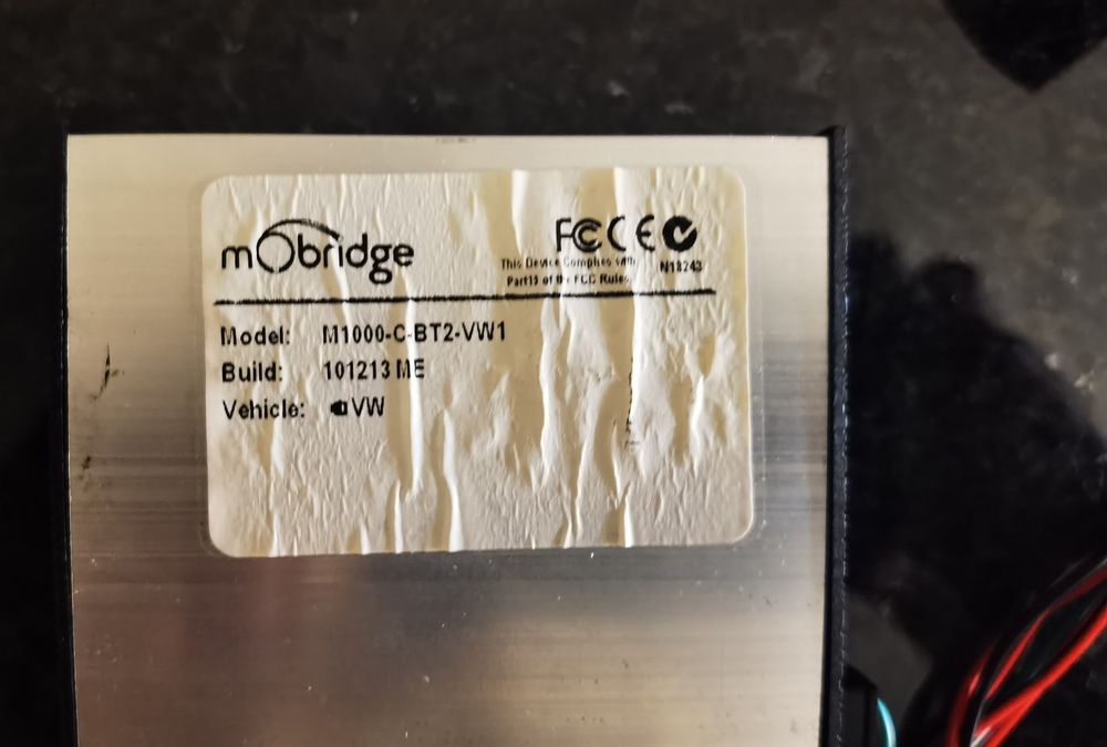 Modulo bluetooth/mãos livres VW mObridge M1000-C-BT2-VW1