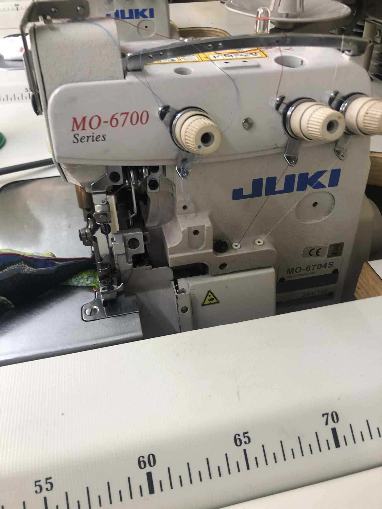overlock mereżka juki 6704s servo 230v do cieńkich materiałów