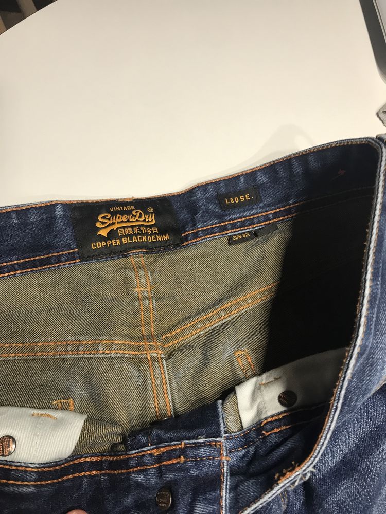 Spodnie jeansy Superdry