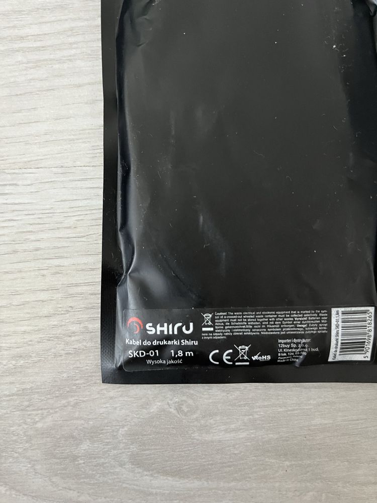 Kabel do drukarki Shiru SKD-01 1,8m  USB 2.0 - USB-B
