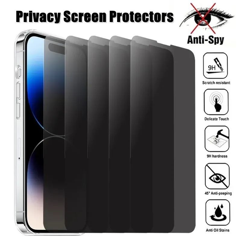•Защитное стекло приватное Anti-SPY антишпион, Захисне скло iPhone 12