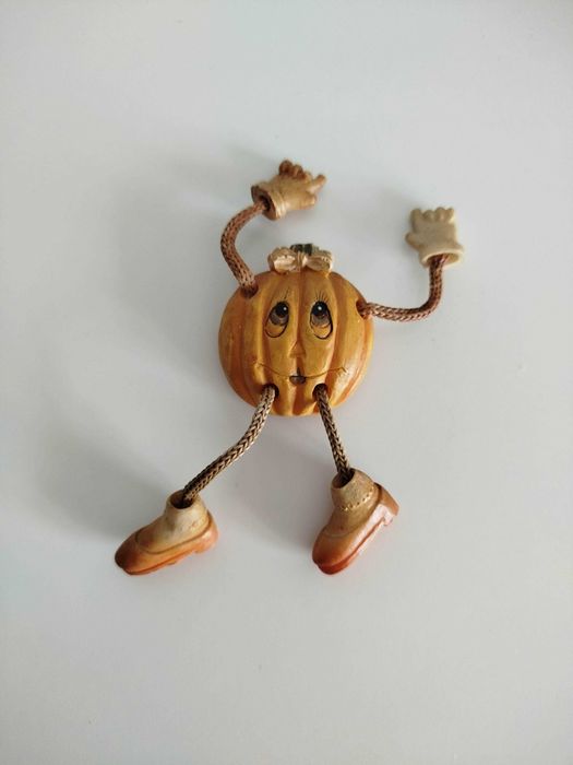 Halloween Ceramiczny Jesienna Dyniowa Dziewczyna magnes na lodówkę