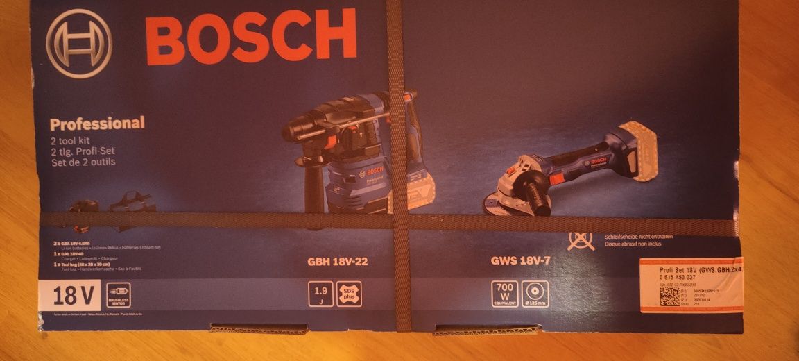 Bosch zestaw szlifierka młot udarowy wiertarka