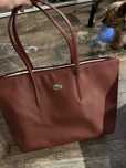 Torebka shopper lacoste bordo