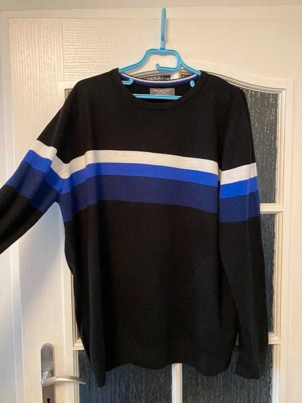 czarno-niebieski sweter Primark, r. 2XL/ 3XL