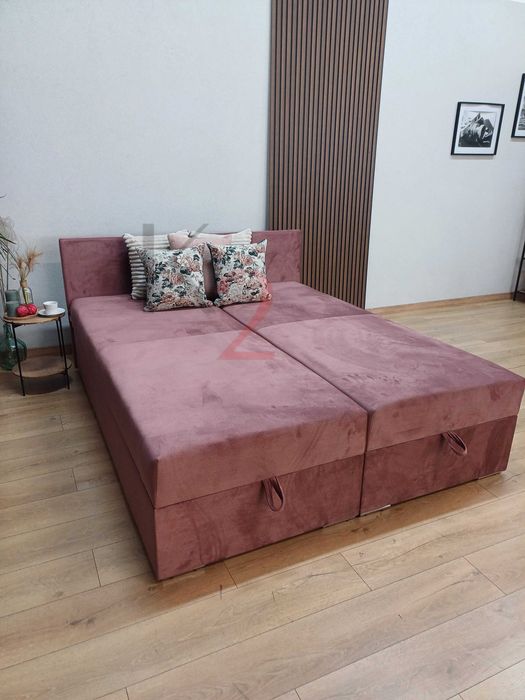 Łóżko kontynentalne   Pod wymiar,bonell ,pojemnik na pościel +Gratis