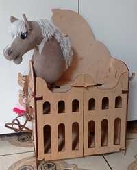 Hobby horse ,stajnia,dom dla koni , akcesoria zestaw z koniem