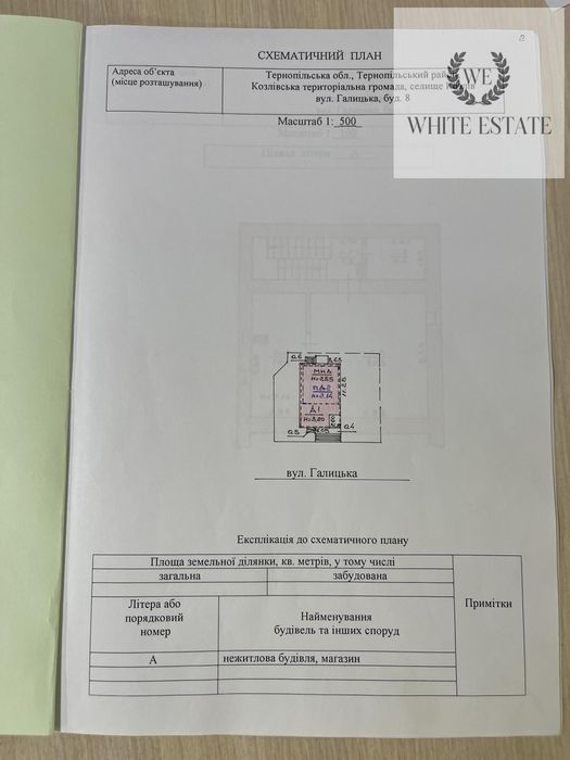 Продаж комерційного приміщення в с.Козлів