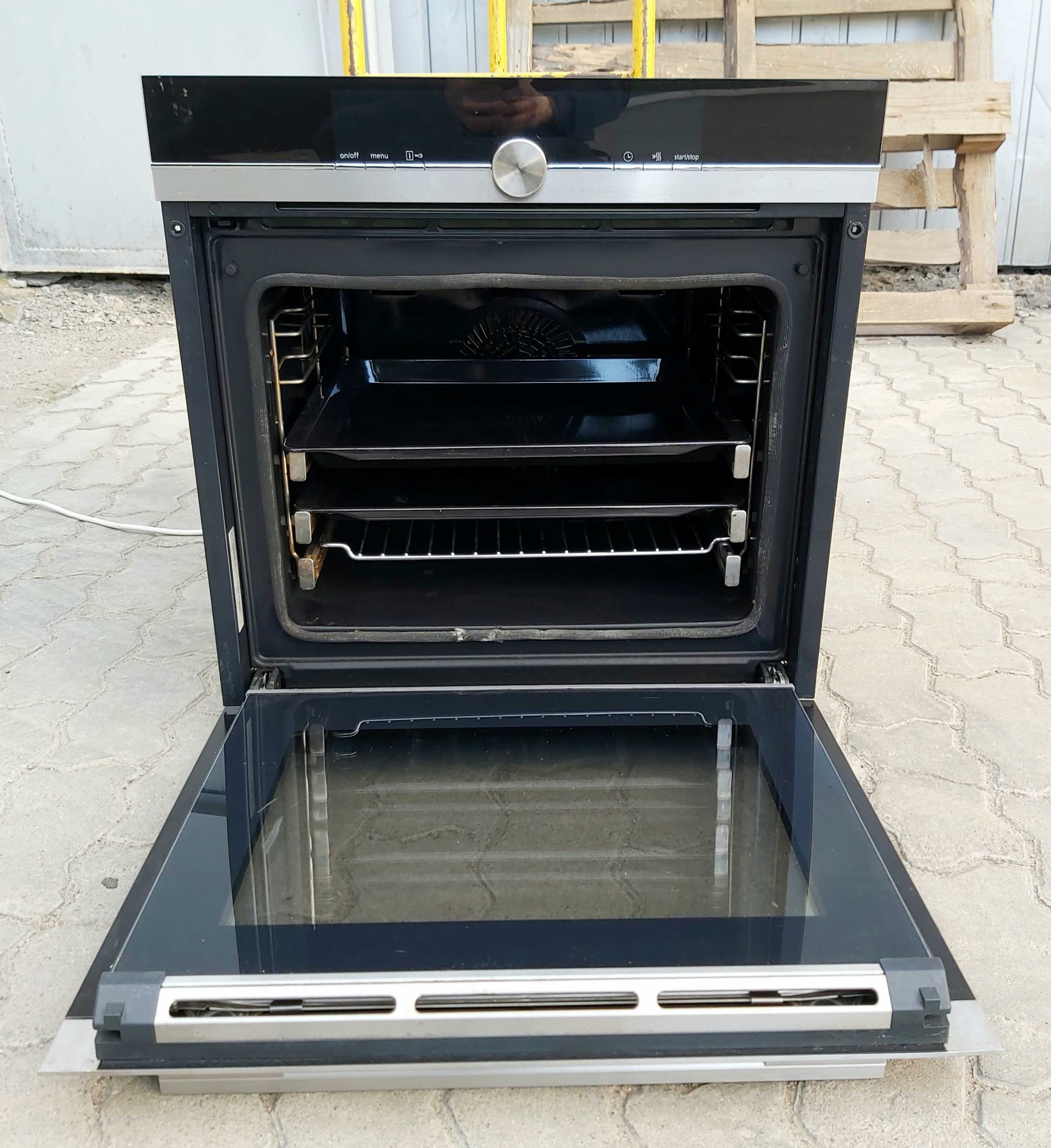 Духовой шкаф Сименс Siemens HB676G0S1 IQ700 с рус укр текстовым меню