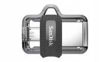 pendrive sandisk ultra dual drive 128 gb microusb, usb 3.0 szary