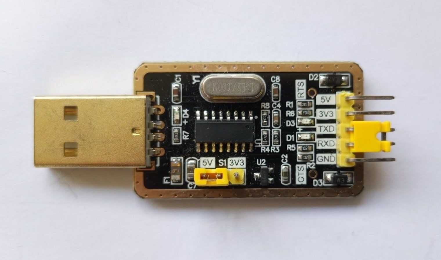 Arduino STM32 адаптер переходник USB - UART TTL CH340G уровни 3 / 5 V