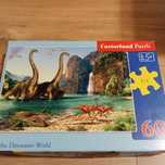 Puzzle 60 elementów dinozaury