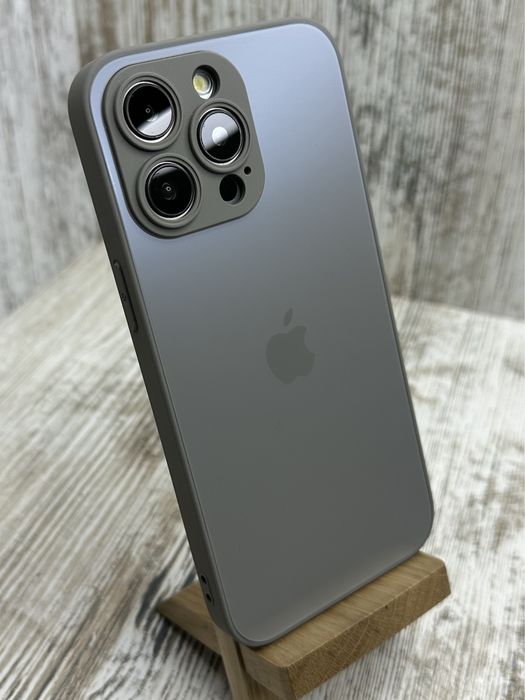 Матовый стеклянный чехол Matt Glass на iPhone 15 Pro/15 Pro Max Чохол