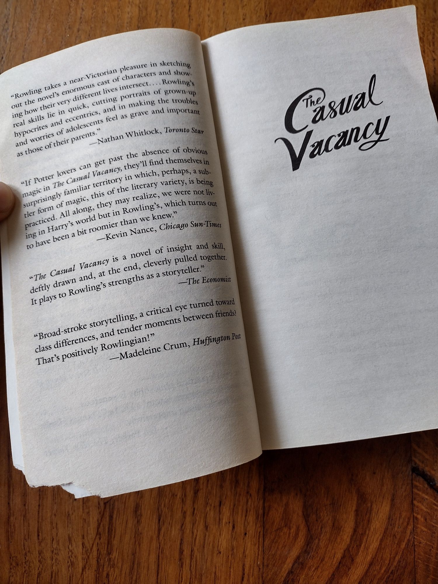 Książka The Casual Vacancy J.K.Rowling