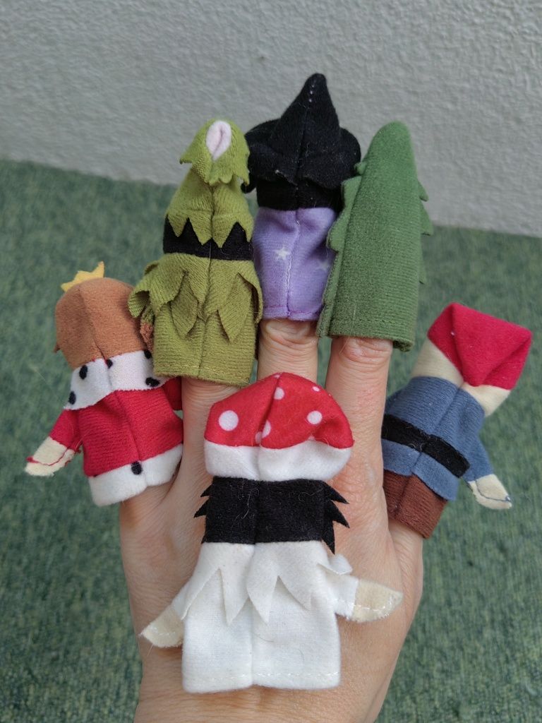 Conjunto Ikea Jatteliten Finger Puppet Royal, 6 fantoches de dedos