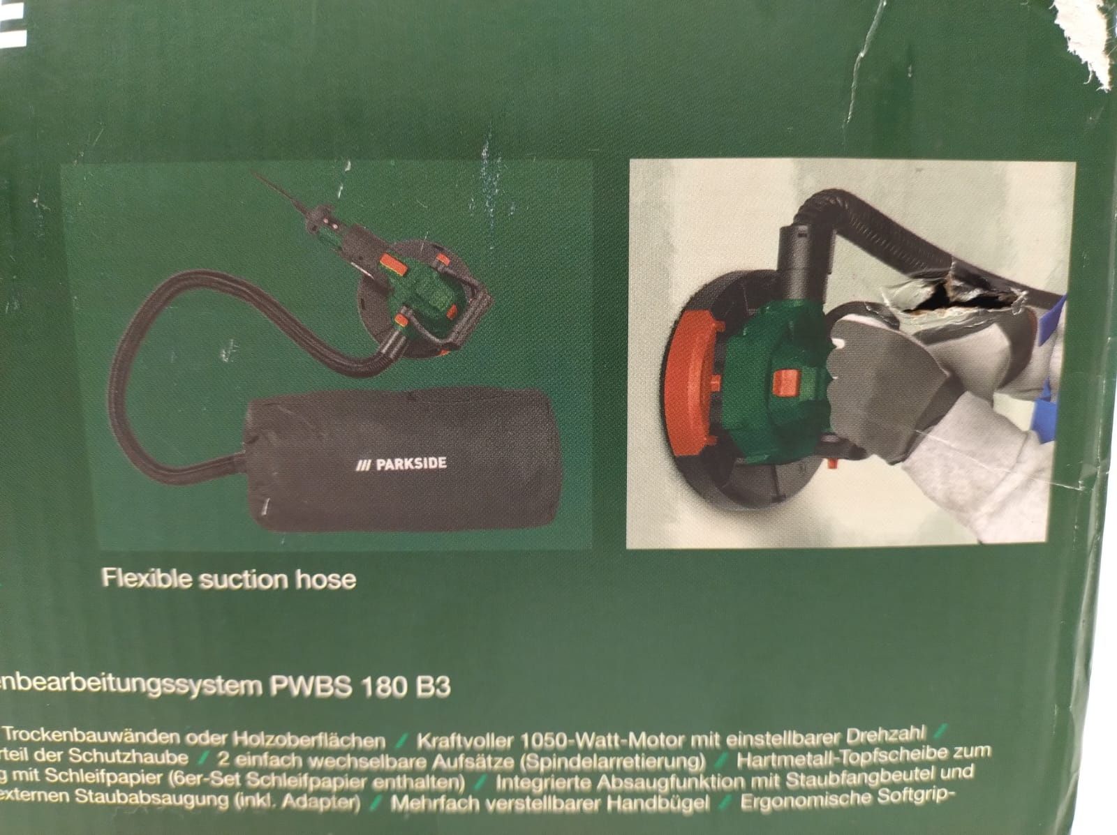 Szlifierka do ścian i sufitów 1050W Parkside