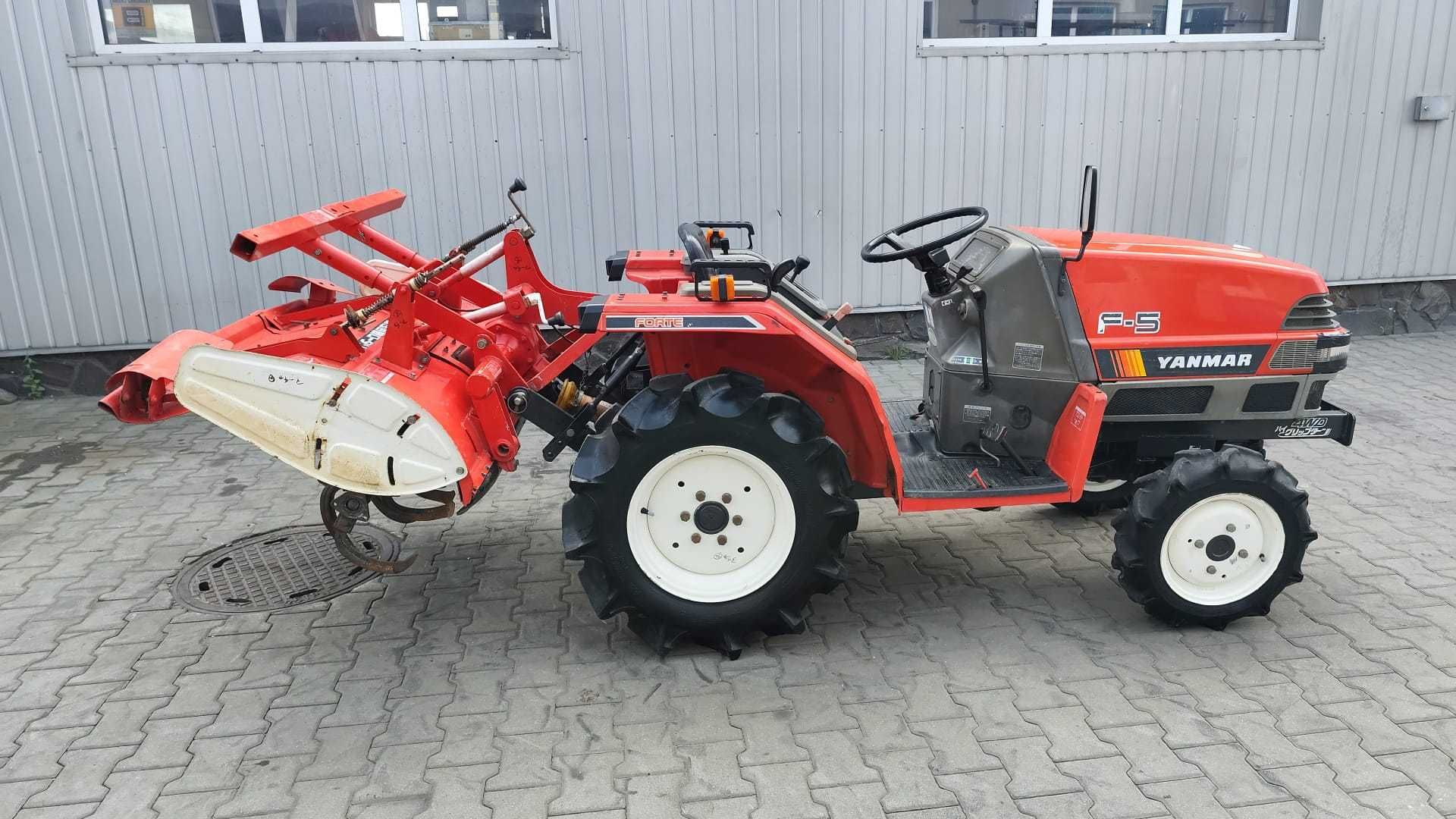 Japoński traktorek Yanmar F 5 z glebogryzarką 4x4 15 km