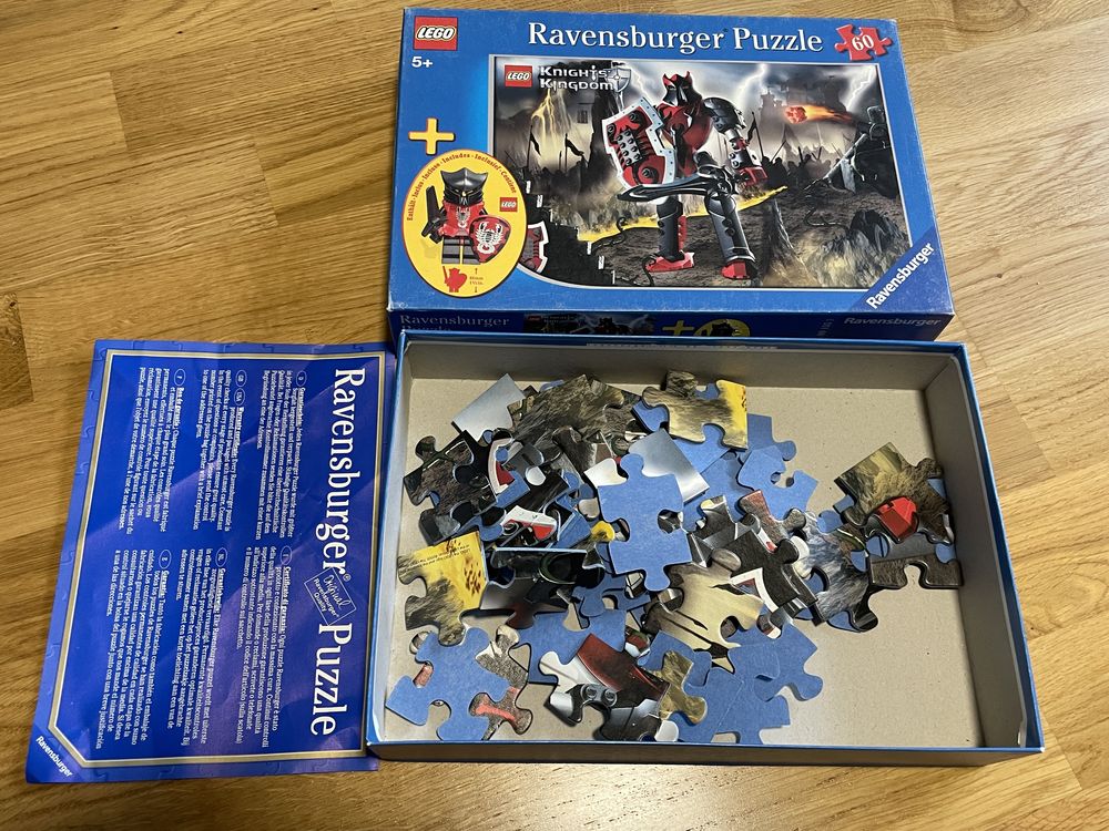 LEGO Knights Kingdom Ravensburger rycerz puzzle 091553