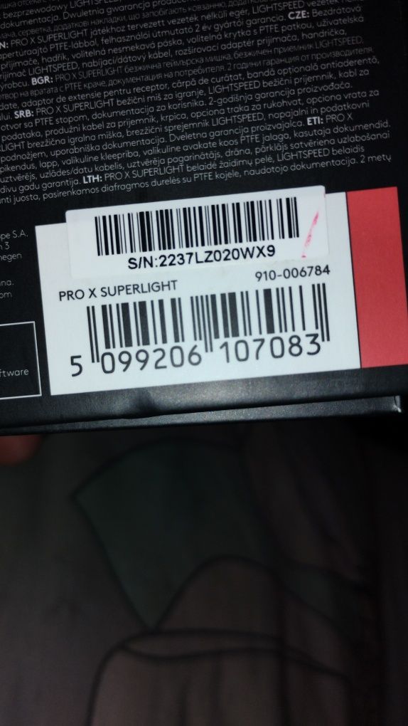 Mysz Logitech G pro x superlight