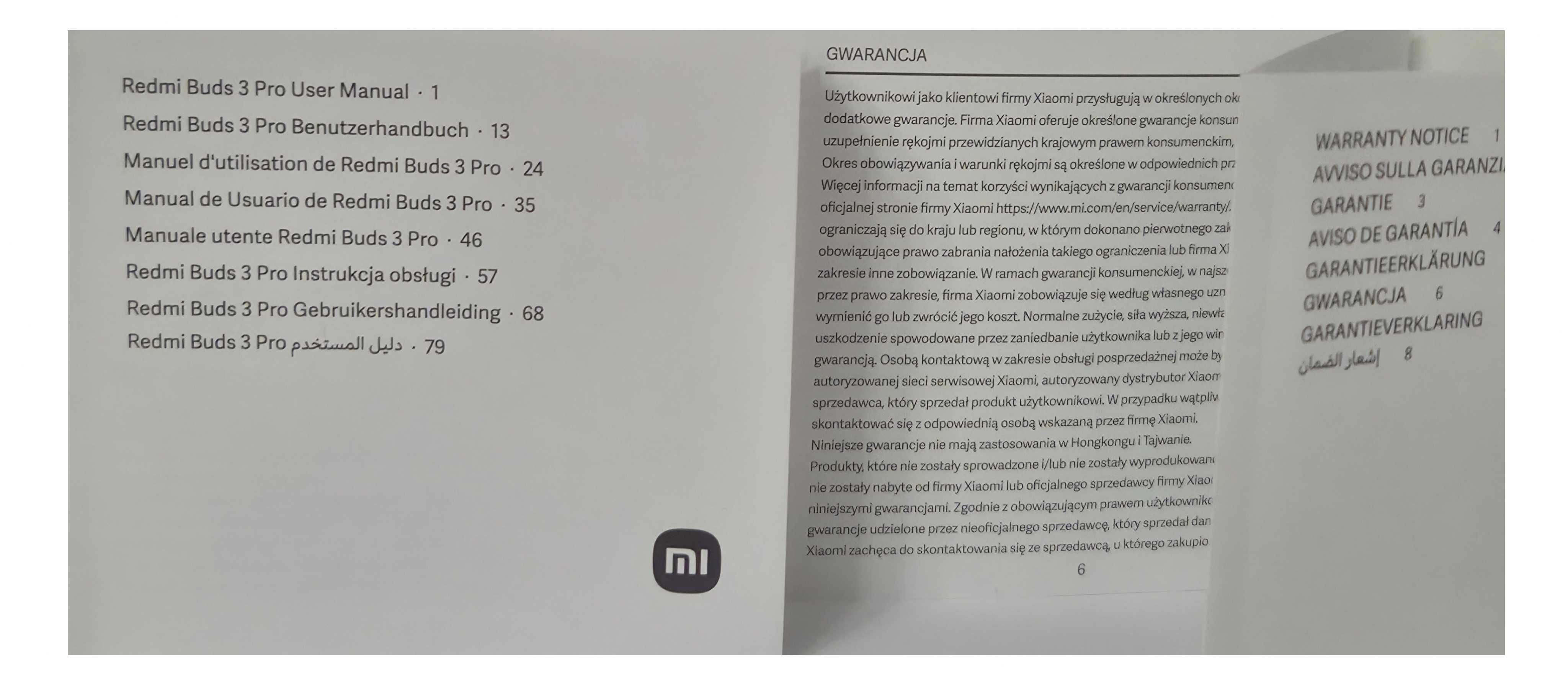 Słuchawki Xiaomi Redmi Buds 3 Pro używane, stan idealny, na gwarancji