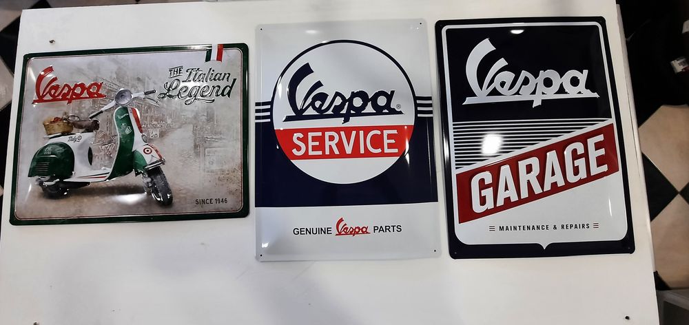 Vespa placa / chapa decorativa