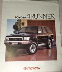 Folheto Promocional Toyota 4-Runner 1990