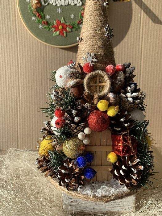 Новорічна поробка в школу, новорічний декор, подарунок на Різдво