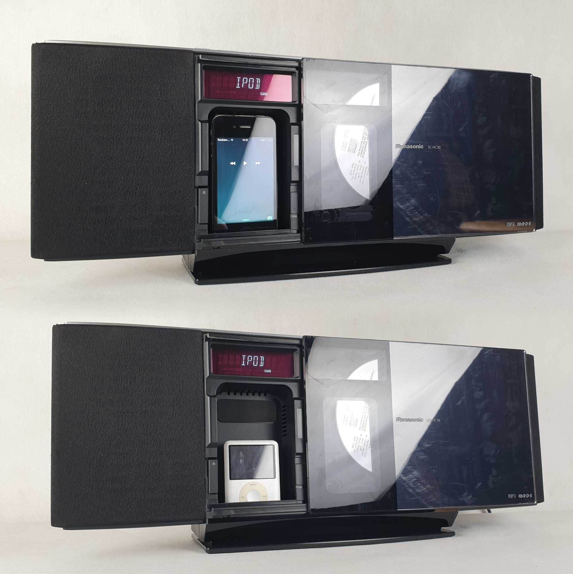 Panasonic SC-HC30 Wieża CD MP3 RDS IPod IPhone Stacja dokująca