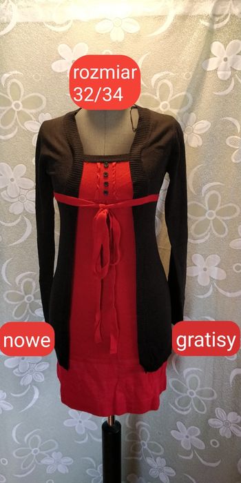 Nowa Sukienka dzianinowa optyce 2W1 32/34 XS