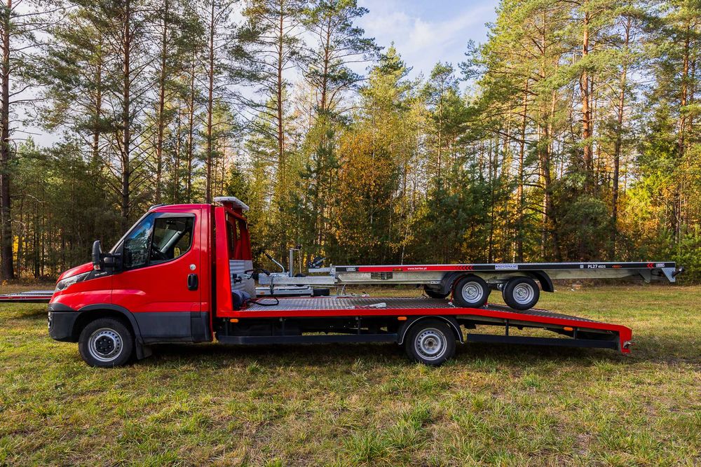 Wynajem autolaweta przyczepa laweta 4,5m do wynajęcia wypożyczalnia