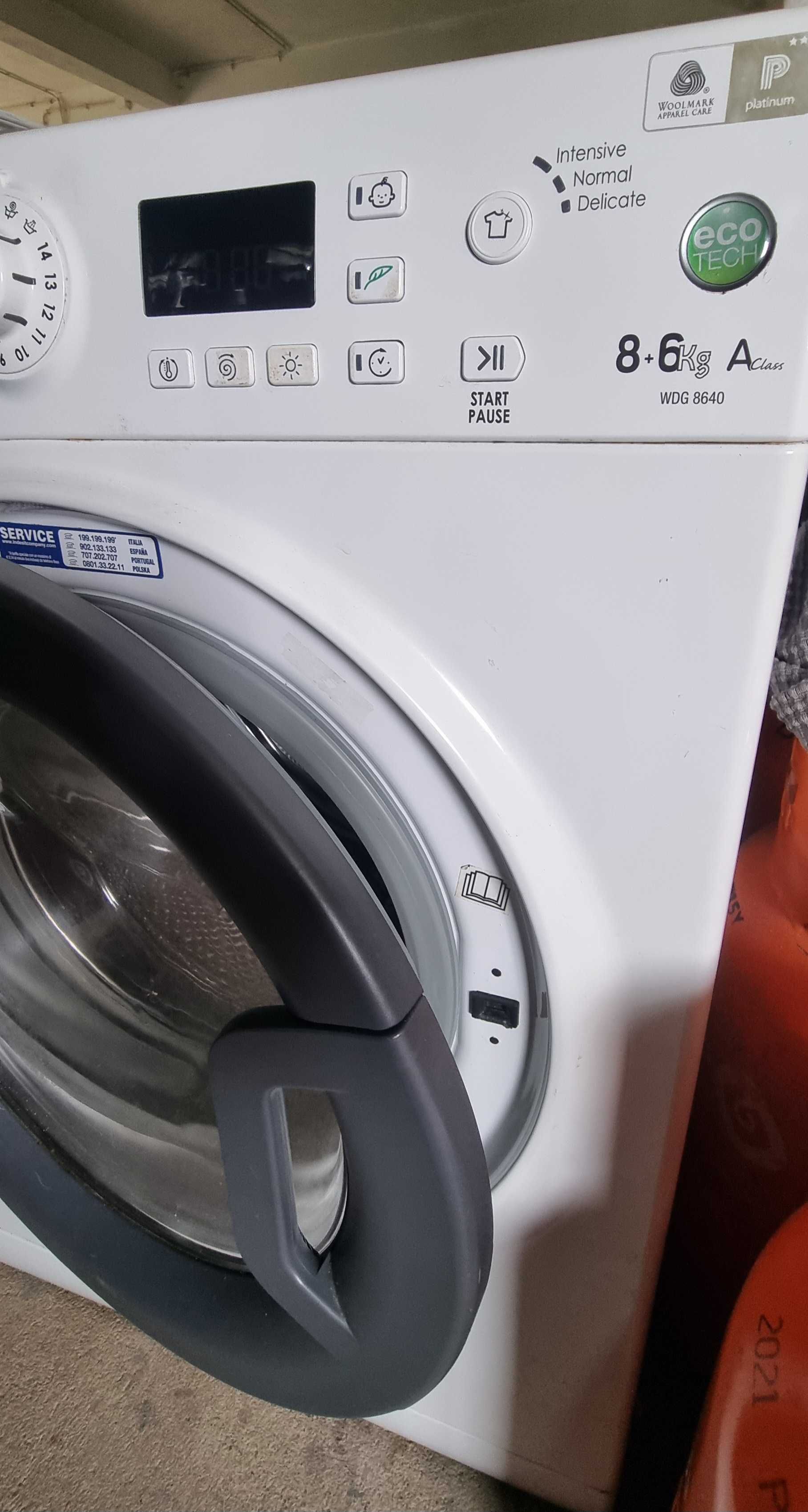 Ariston Hotpoint WDG 8640 seca e lava.