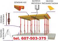 Wynajem Wypożyczalnia Szalunek Stropowy Stemple Budowlane  Dźwigar
