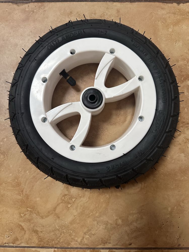 Kółko do wózka 10x1.75, H165 BIAŁE (przód), Expander Mondo, Riko NANO