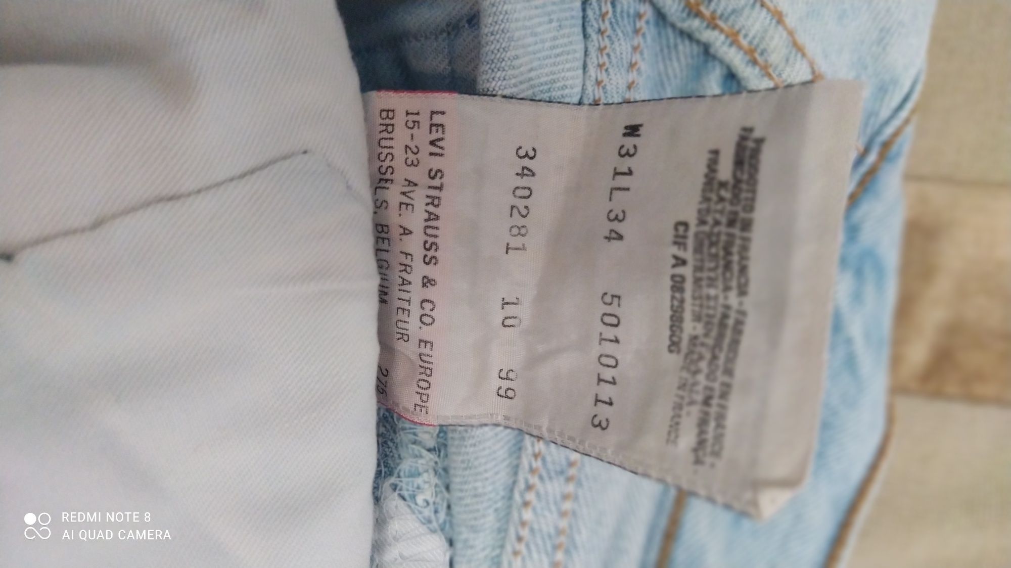Calcas ganga homem M Levi Strauss