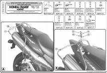 T214 GIVI stelaż sakw toreb bocznych HONDA Hornet 600/S (98 > 06) nowy