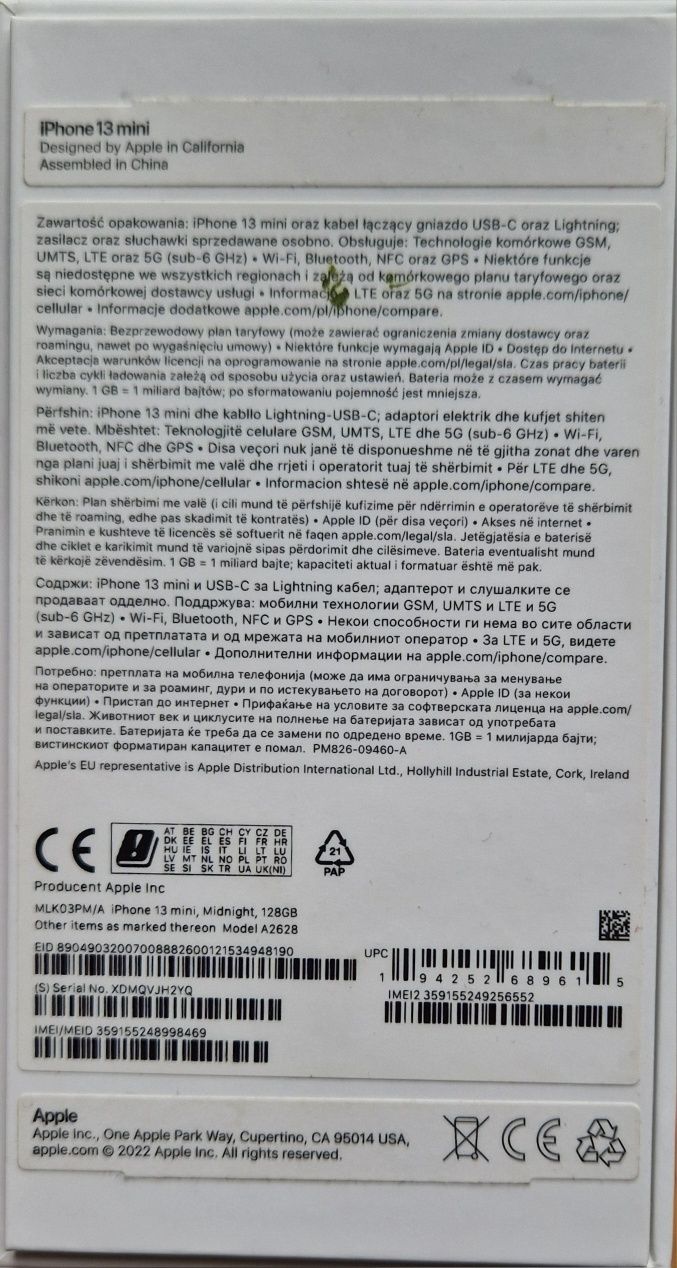 Sprzedam IPhone 13 mini