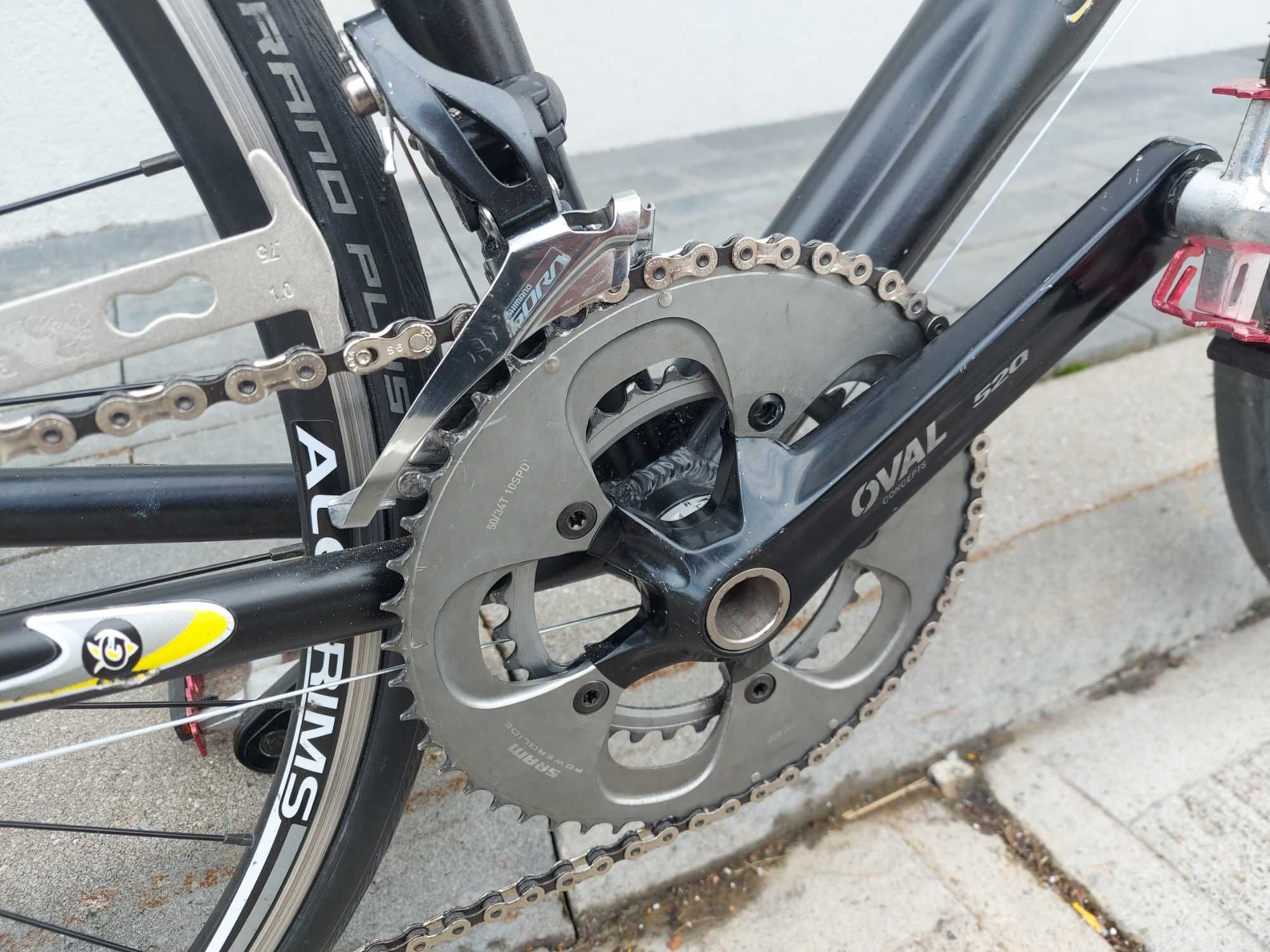 Ścigacz miejski Alu carbon Ultegra Novatec XL