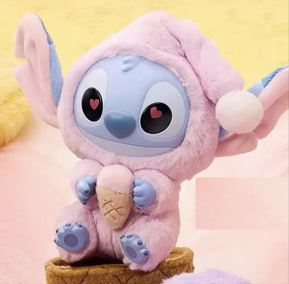 Мʼяка іграшка-брелок Лабубу Стіч (Labubu Stitch). Тренд 2025 року