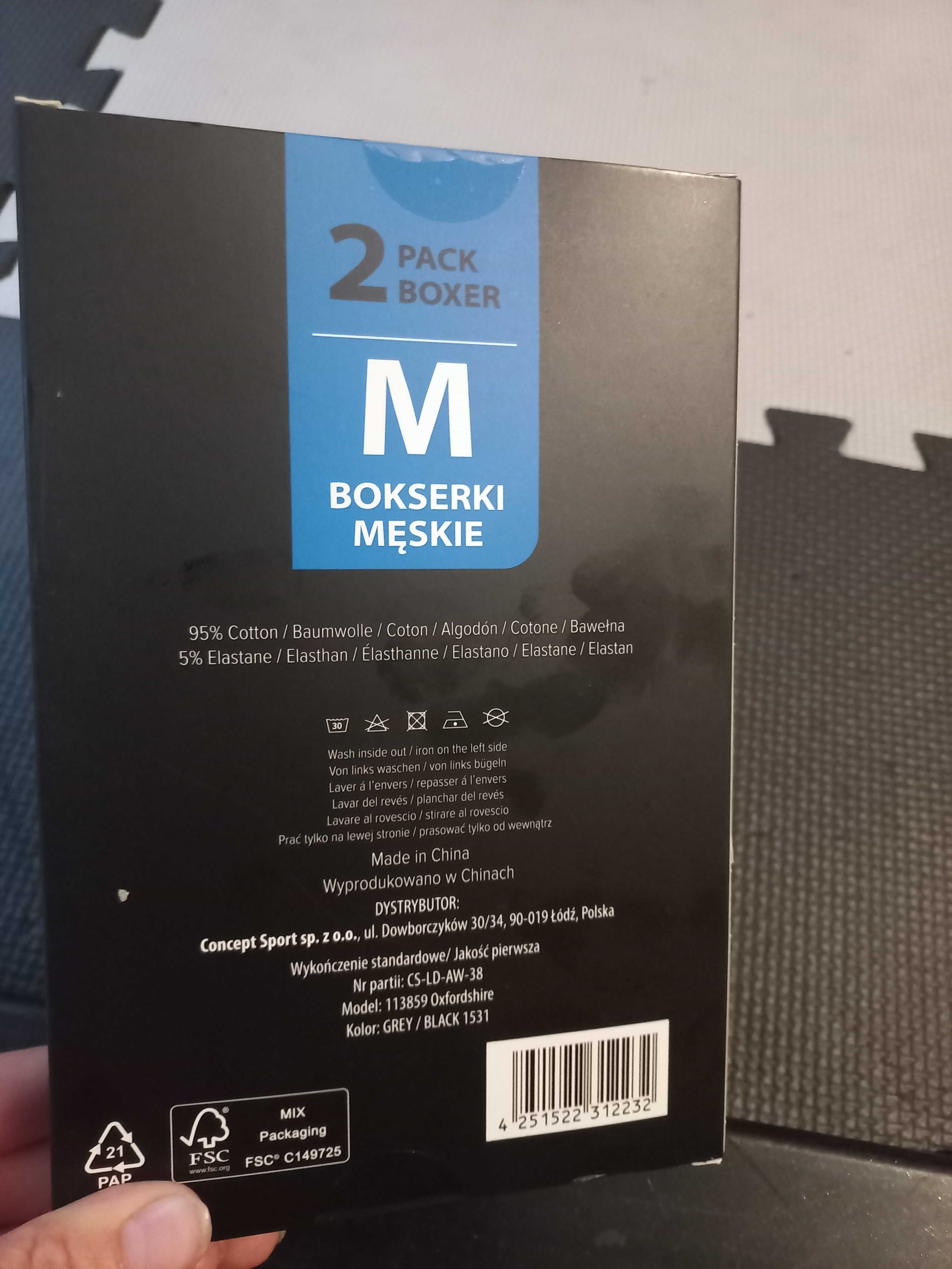Nowe bokserki Lonsdale M 95% bawełna 5%elastan