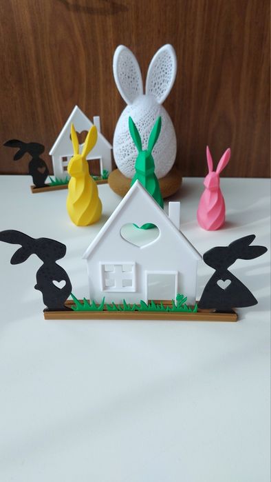 Подарунки антистрес кролик нічник декор з 3д друк пружинки