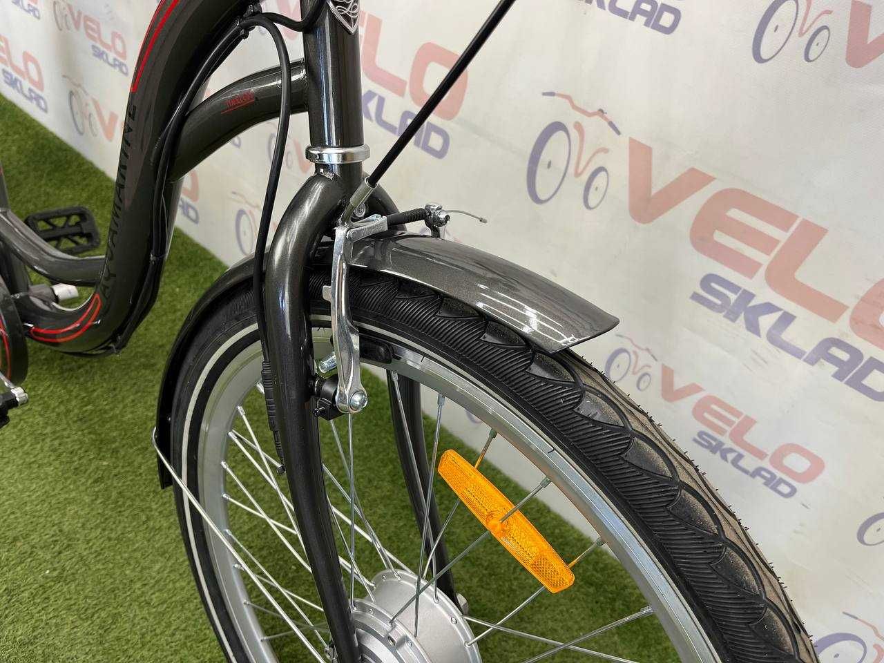 Електровелосипед 350 ВТ швидкість - до 30 км, пробіг - 50км