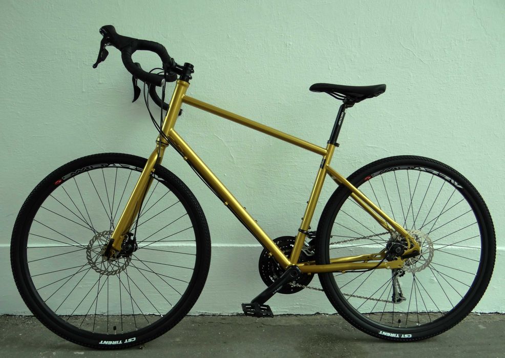 Rower FIXED WARSAW Gravel złoty, ale skromny... gravelowy