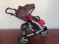 Новая детская трехколёсная коляска Graco Trekko красная